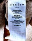 Pull beige Flashback SANDRO - 𝐌𝐚𝐫𝐢𝐧𝐚𝟒𝟒𝐟𝐚𝐦𝐢𝐥𝐲