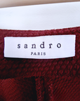 Short chic bordeaux SANDRO - 𝐌𝐚𝐫𝐢𝐧𝐚𝟒𝟒𝐟𝐚𝐦𝐢𝐥𝐲