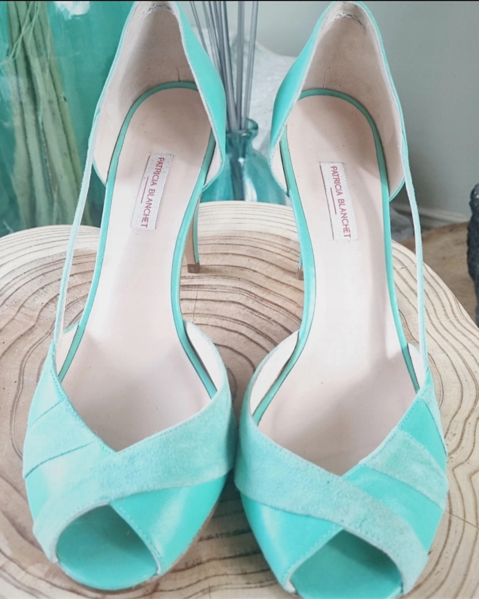 🔥Escarpins cuir vert menthe PATRICIA BLANCHET – Marina44family