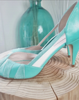 Escarpins vert menthe PATRICIA BLANCHET - 𝐌𝐚𝐫𝐢𝐧𝐚𝟒𝟒𝐟𝐚𝐦𝐢𝐥𝐲