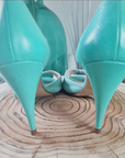 Escarpins vert menthe PATRICIA BLANCHET - 𝐌𝐚𝐫𝐢𝐧𝐚𝟒𝟒𝐟𝐚𝐦𝐢𝐥𝐲