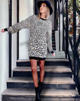 Robe sweat grrr léopard JUST CAVALLI - 𝐌𝐚𝐫𝐢𝐧𝐚𝟒𝟒𝐟𝐚𝐦𝐢𝐥𝐲