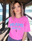 T-shirt rose Miami - 𝐌𝐚𝐫𝐢𝐧𝐚𝟒𝟒𝐟𝐚𝐦𝐢𝐥𝐲