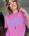 T-shirt rose Miami - 𝐌𝐚𝐫𝐢𝐧𝐚𝟒𝟒𝐟𝐚𝐦𝐢𝐥𝐲