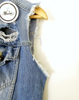 Veste denim Girls sans manche - 𝐌𝐚𝐫𝐢𝐧𝐚𝟒𝟒𝐟𝐚𝐦𝐢𝐥𝐲