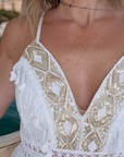 Robe bohème blanche - 𝐌𝐚𝐫𝐢𝐧𝐚𝟒𝟒𝐟𝐚𝐦𝐢𝐥𝐲