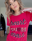 T-shirt cœur rouge - 𝐌𝐚𝐫𝐢𝐧𝐚𝟒𝟒𝐟𝐚𝐦𝐢𝐥𝐲