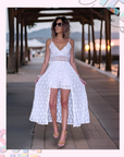 Robe bohème-chic blanc - 𝐌𝐚𝐫𝐢𝐧𝐚𝟒𝟒𝐟𝐚𝐦𝐢𝐥𝐲