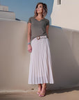 Jupe midi beige - 𝐌𝐚𝐫𝐢𝐧𝐚𝟒𝟒𝐟𝐚𝐦𝐢𝐥𝐲
