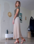 Jupe midi beige - 𝐌𝐚𝐫𝐢𝐧𝐚𝟒𝟒𝐟𝐚𝐦𝐢𝐥𝐲