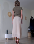 Jupe midi beige - 𝐌𝐚𝐫𝐢𝐧𝐚𝟒𝟒𝐟𝐚𝐦𝐢𝐥𝐲
