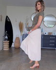 Jupe midi beige - 𝐌𝐚𝐫𝐢𝐧𝐚𝟒𝟒𝐟𝐚𝐦𝐢𝐥𝐲