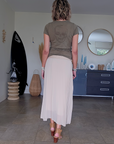 Jupe midi beige - 𝐌𝐚𝐫𝐢𝐧𝐚𝟒𝟒𝐟𝐚𝐦𝐢𝐥𝐲