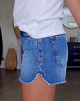 Short denim bleu - 𝐌𝐚𝐫𝐢𝐧𝐚𝟒𝟒𝐟𝐚𝐦𝐢𝐥𝐲