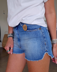 Short denim bleu - 𝐌𝐚𝐫𝐢𝐧𝐚𝟒𝟒𝐟𝐚𝐦𝐢𝐥𝐲