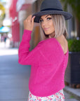 Pull cardigan fuchsia - 𝐌𝐚𝐫𝐢𝐧𝐚𝟒𝟒𝐟𝐚𝐦𝐢𝐥𝐲