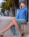 Chemise bleue - 𝐌𝐚𝐫𝐢𝐧𝐚𝟒𝟒𝐟𝐚𝐦𝐢𝐥𝐲