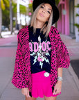 Gilet léopard fuchsia - 𝐌𝐚𝐫𝐢𝐧𝐚𝟒𝟒𝐟𝐚𝐦𝐢𝐥𝐲