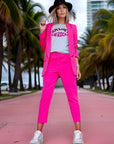 Veste chic fuchsia - 𝐌𝐚𝐫𝐢𝐧𝐚𝟒𝟒𝐟𝐚𝐦𝐢𝐥𝐲