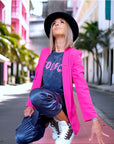 Veste chic fuchsia - 𝐌𝐚𝐫𝐢𝐧𝐚𝟒𝟒𝐟𝐚𝐦𝐢𝐥𝐲