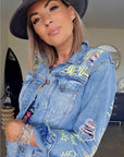 Veste tag en denim - 𝐌𝐚𝐫𝐢𝐧𝐚𝟒𝟒𝐟𝐚𝐦𝐢𝐥𝐲