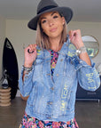 Veste tag en denim - 𝐌𝐚𝐫𝐢𝐧𝐚𝟒𝟒𝐟𝐚𝐦𝐢𝐥𝐲