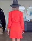 Robe chic rouge corail - 𝐌𝐚𝐫𝐢𝐧𝐚𝟒𝟒𝐟𝐚𝐦𝐢𝐥𝐲
