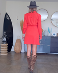 Robe chic rouge corail - 𝐌𝐚𝐫𝐢𝐧𝐚𝟒𝟒𝐟𝐚𝐦𝐢𝐥𝐲
