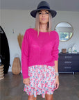 Pull cardigan fuchsia - 𝐌𝐚𝐫𝐢𝐧𝐚𝟒𝟒𝐟𝐚𝐦𝐢𝐥𝐲