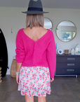 Pull cardigan fuchsia - 𝐌𝐚𝐫𝐢𝐧𝐚𝟒𝟒𝐟𝐚𝐦𝐢𝐥𝐲