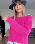 Pull cardigan fuchsia - 𝐌𝐚𝐫𝐢𝐧𝐚𝟒𝟒𝐟𝐚𝐦𝐢𝐥𝐲