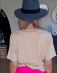 Tee-shirt beige L.A - 𝐌𝐚𝐫𝐢𝐧𝐚𝟒𝟒𝐟𝐚𝐦𝐢𝐥𝐲