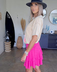 Jupe courte fuchsia - 𝐌𝐚𝐫𝐢𝐧𝐚𝟒𝟒𝐟𝐚𝐦𝐢𝐥𝐲