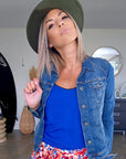 Veste cloutés en denim - 𝐌𝐚𝐫𝐢𝐧𝐚𝟒𝟒𝐟𝐚𝐦𝐢𝐥𝐲