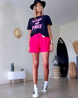 Tee-shirt noir à tag - 𝐌𝐚𝐫𝐢𝐧𝐚𝟒𝟒𝐟𝐚𝐦𝐢𝐥𝐲