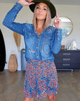 Chemise cloutées en denim - 𝐌𝐚𝐫𝐢𝐧𝐚𝟒𝟒𝐟𝐚𝐦𝐢𝐥𝐲