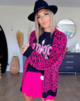 Gilet léopard fuchsia - 𝐌𝐚𝐫𝐢𝐧𝐚𝟒𝟒𝐟𝐚𝐦𝐢𝐥𝐲