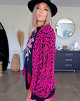Gilet léopard fuchsia - 𝐌𝐚𝐫𝐢𝐧𝐚𝟒𝟒𝐟𝐚𝐦𝐢𝐥𝐲
