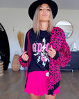 Gilet léopard fuchsia - 𝐌𝐚𝐫𝐢𝐧𝐚𝟒𝟒𝐟𝐚𝐦𝐢𝐥𝐲