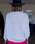 Sweat blanc I'COCO - 𝐌𝐚𝐫𝐢𝐧𝐚𝟒𝟒𝐟𝐚𝐦𝐢𝐥𝐲