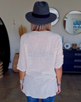 Blouse en lin crème - 𝐌𝐚𝐫𝐢𝐧𝐚𝟒𝟒𝐟𝐚𝐦𝐢𝐥𝐲