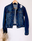 Veste cloutés en denim - 𝐌𝐚𝐫𝐢𝐧𝐚𝟒𝟒𝐟𝐚𝐦𝐢𝐥𝐲