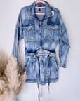 Combi-short en denim - 𝐌𝐚𝐫𝐢𝐧𝐚𝟒𝟒𝐟𝐚𝐦𝐢𝐥𝐲