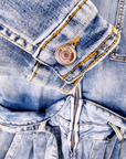 Combi-short en denim - 𝐌𝐚𝐫𝐢𝐧𝐚𝟒𝟒𝐟𝐚𝐦𝐢𝐥𝐲