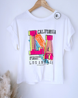 Tee-shirt blanc L.A - 𝐌𝐚𝐫𝐢𝐧𝐚𝟒𝟒𝐟𝐚𝐦𝐢𝐥𝐲