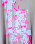 Tee-shirt beige L.A - 𝐌𝐚𝐫𝐢𝐧𝐚𝟒𝟒𝐟𝐚𝐦𝐢𝐥𝐲