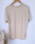 Tee-shirt beige L.A - 𝐌𝐚𝐫𝐢𝐧𝐚𝟒𝟒𝐟𝐚𝐦𝐢𝐥𝐲