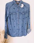 Chemise bleue - 𝐌𝐚𝐫𝐢𝐧𝐚𝟒𝟒𝐟𝐚𝐦𝐢𝐥𝐲