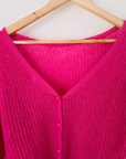 Pull cardigan fuchsia - 𝐌𝐚𝐫𝐢𝐧𝐚𝟒𝟒𝐟𝐚𝐦𝐢𝐥𝐲