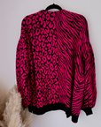 Gilet léopard fuchsia - 𝐌𝐚𝐫𝐢𝐧𝐚𝟒𝟒𝐟𝐚𝐦𝐢𝐥𝐲